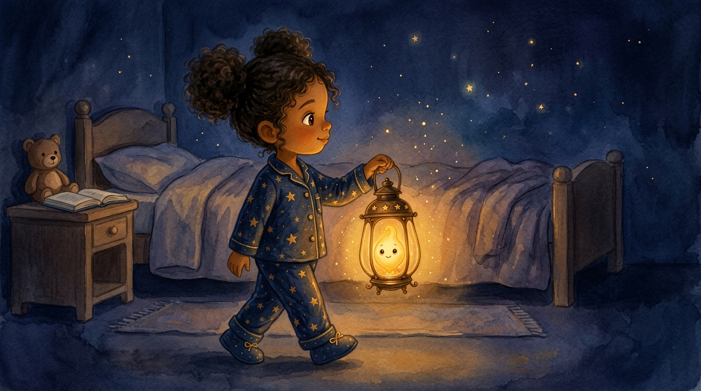 A child carrying a gentle light